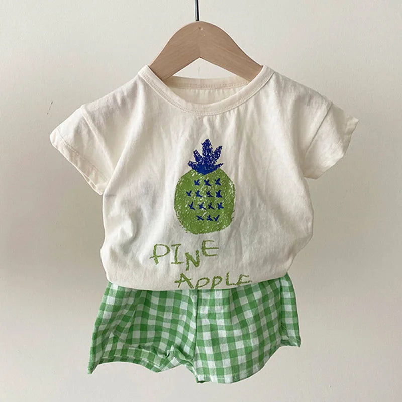 Restroo - Summer Fruits T-Shirt & Shorts Set