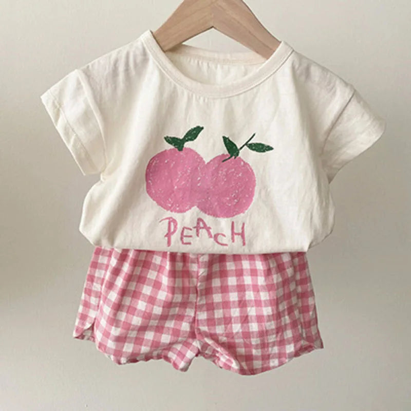 Restroo - Summer Fruits T-Shirt & Shorts Set