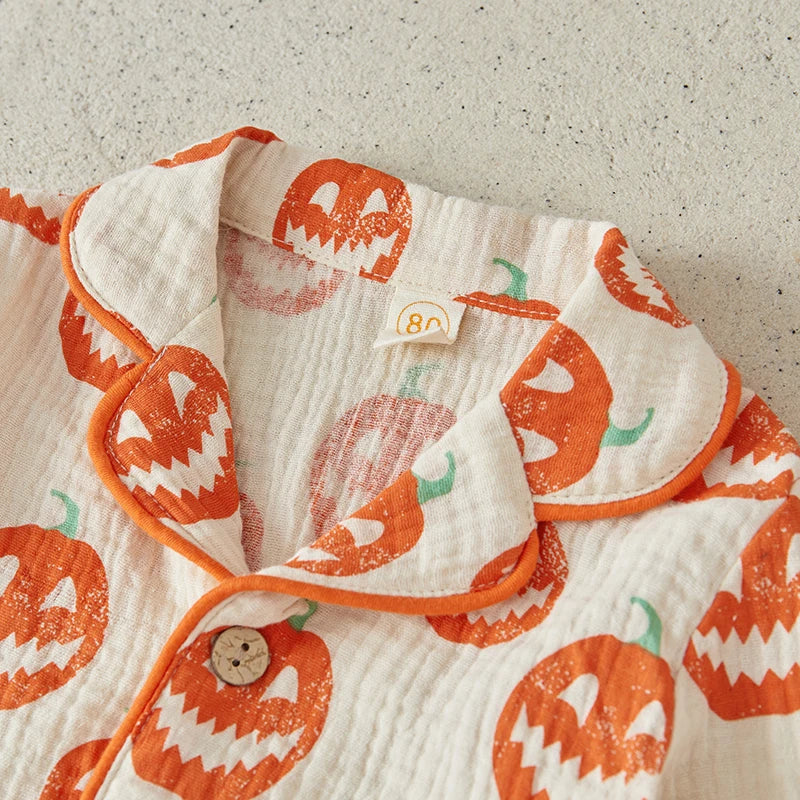 Restroo - Baby Halloween Pumpkin Pajama Set