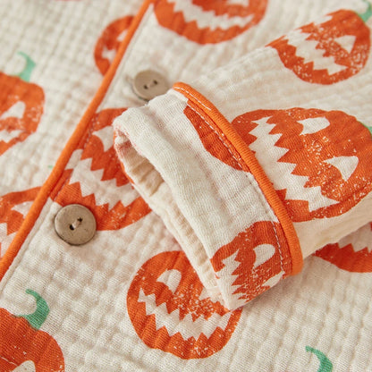 Restroo - Baby Halloween Pumpkin Pajama Set