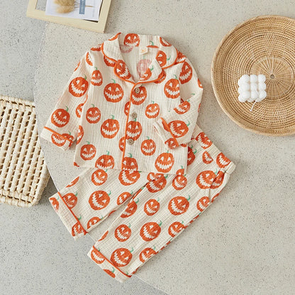 Restroo - Baby Halloween Pumpkin Pajama Set