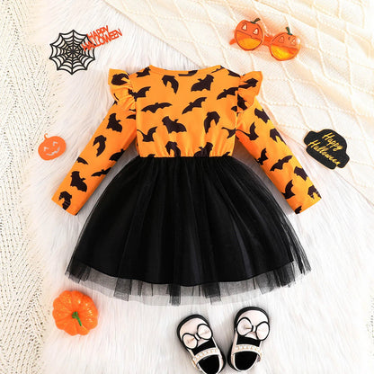 Restroo - Pumpkin Princess Halloween Dress