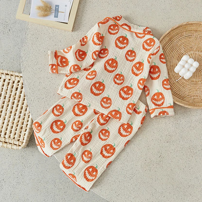 Restroo - Baby Halloween Pumpkin Pajama Set