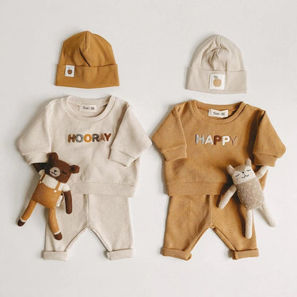 Restroo Autumn Baby Pullover & Trousers Set