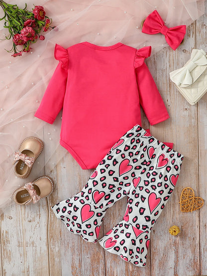 Restroo Toddler Summer Lettered Outfit Set {0 to24 months)